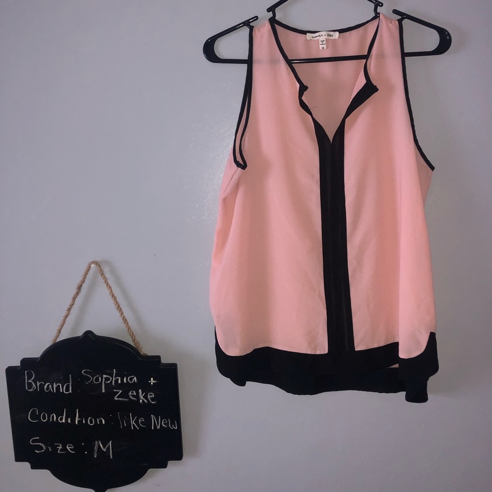 Pink and black blouse🦋